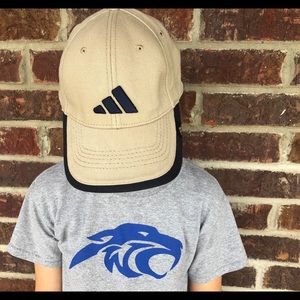 Kid’s Adidas Tan And Navy Ball Cap Youth